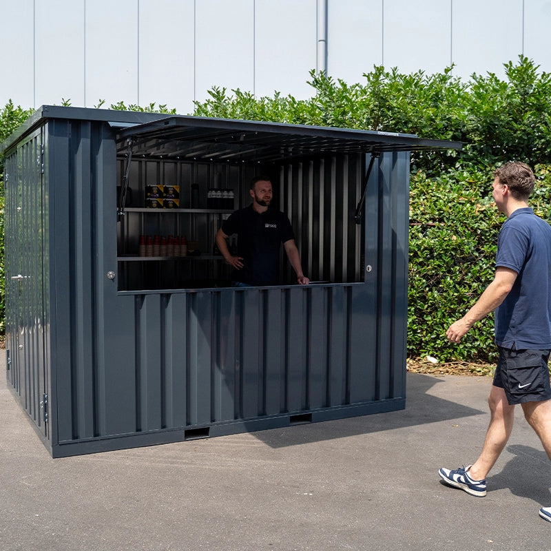 Zerlegbarer Barcontainer 3 × 2 XL – RAL 7016