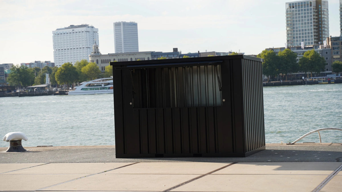 Zerlegbarer Barcontainer 3 × 2 XL – RAL 9005
