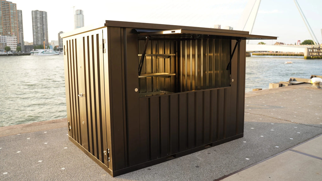 Zerlegbarer Barcontainer 3 × 2 XL – RAL 9005