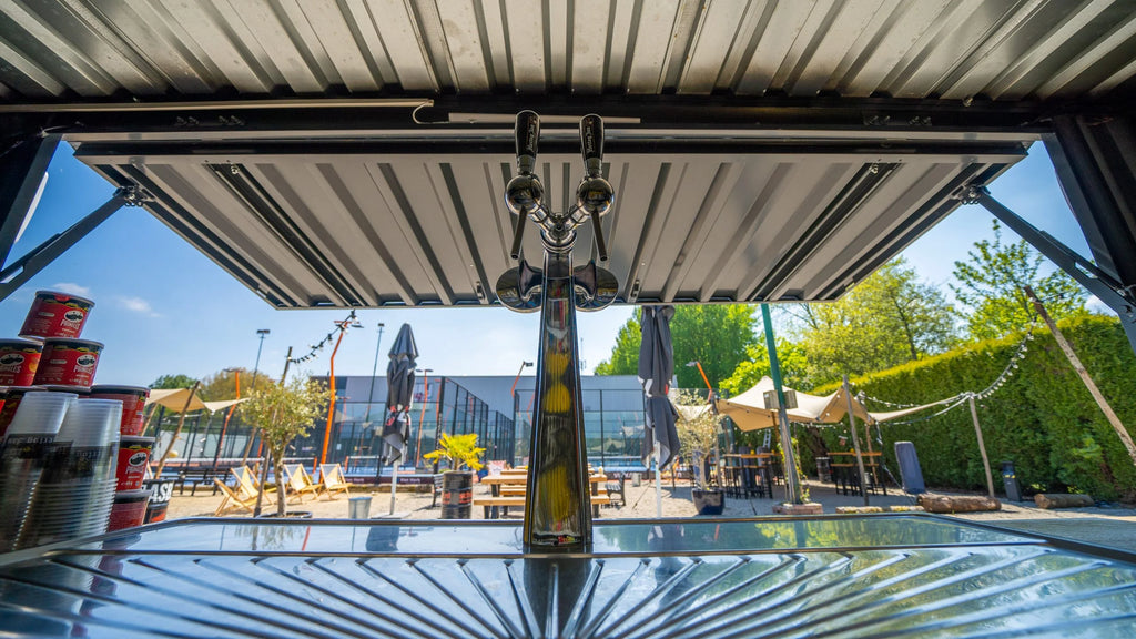Zerlegbarer Barcontainer 4 × 2 XL – RAL 7016