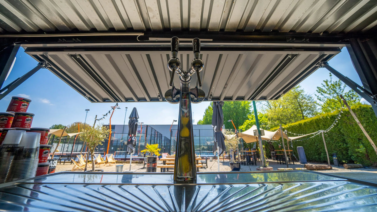 Zerlegbarer Barcontainer 4 × 2 XL – RAL 7016