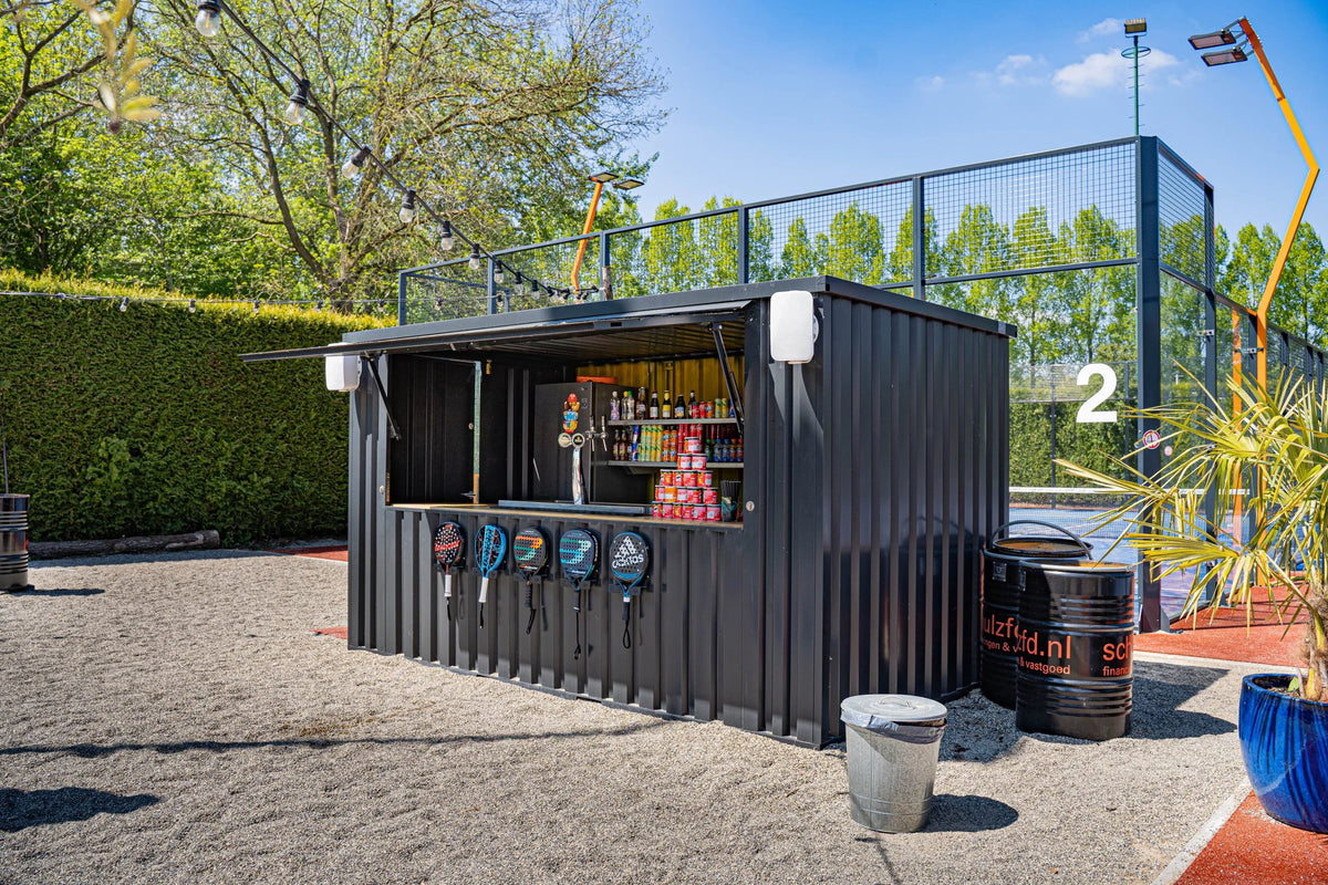 Zerlegbarer Barcontainer 4 × 2 XL – RAL 7016