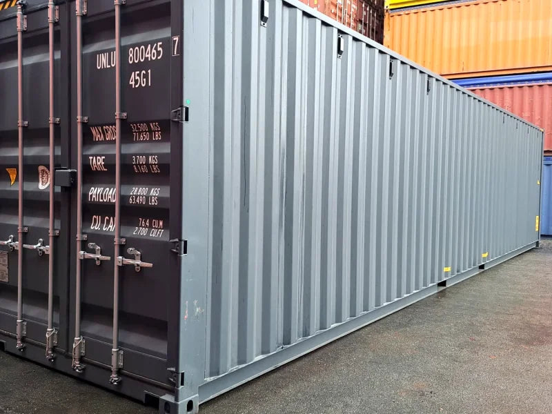 Neuer 40 Fuß HC Seecontainer Grau UNLU-800465-7