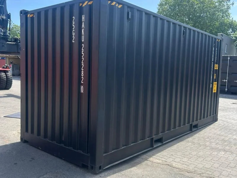 Neuer 20 Fuß HC Open-Side Container Schwarz HAKU-252271-2
