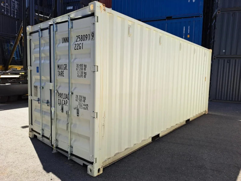 Neuer 20 Fuß Seecontainer Weiß UNNÜTZ-258091-9